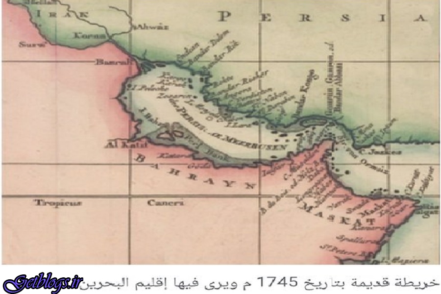 نقشه ای که ادعای جعلی راجع به خلیج فارس را باطل می کند